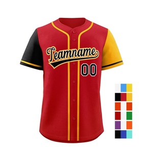 ชุดซอฟต์บอลโพลีเอสเตอร์พิมพ์ลายราคาถูก เสื้อเบสบอลสีชมพูเปล่า เสื้อยืดเบสบอลผู้ชาย - Product Image 3