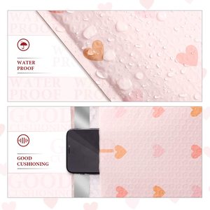 Custom Logo Printed <strong>A4</strong> Small <strong>Size</strong> 4*8 Green/Black/Nude Poly Bubble Mailers Packaging Padded <strong>Envelopes</strong> Bag - Product Image 5