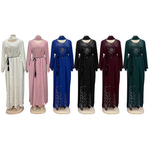 Nieuwe Groothandel Afrikaanse Traditionele Kleding Moslim Strass Elegante Damesjurk - Product Image 3