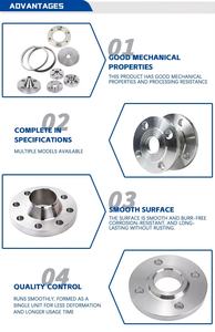 ASME B16.5 & ASTM A105 Standard Geschweißte Flansch-Rohrverschraubungen 304 Edelstahl Geschmiedete Multispezifikations-Flansche - Product Image 6