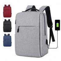 Sac à dos professionnel haute capacité 2025 en tissu Oxford durable avec port de chargement USB, fermeture éclair simple, idéal pour les voyages et le quotidien