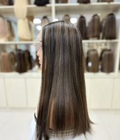 Perruques en cheveux humains vierges en gros avec dentelle suisse HD, bonnet transparent et respirant, pour un look naturel de cheveux tressés