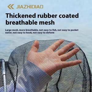 Nouvel ensemble de filet de pêche en fibre de carbone souple et imperméable - Canne/tête de filet complète, perche télescopique pour la pêche au gros gibier sur glace et en rivière - Product Image 5