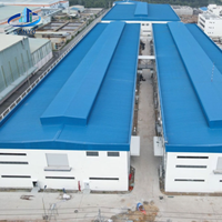 Bâtiment métallique à deux étages, atelier industriel, structure en acier préfabriquée, fournisseur d'usines commerciales