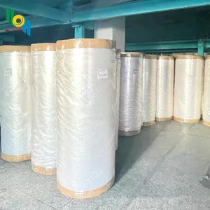 China Wholesale Plastic Blue Brown Colored Transparent Bopp Adhesive Tape Jumbo Roll