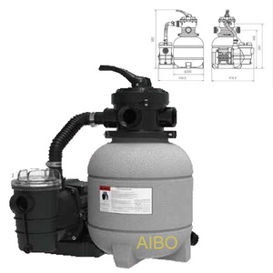 Systèmes de filtration de piscine pour piscines hors sol et enterrées, filtre à sable de 12 pouces pour piscines - Product Image 1
