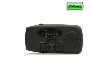 Linterna Portátil Multifuncional de Emergencia MC HM-071 con Manivela, Recargable Solar, <span class=keywords><strong>Radio</strong></span> AM/FM Meteorológica, >5000mAh - Product Image 3