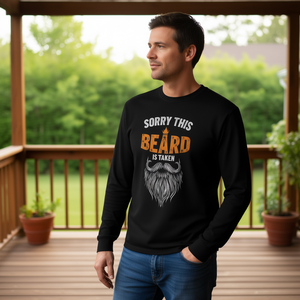 Lo siento, esta camiseta de manga larga con diseño de barba ya está vendida para él. - Product Image 3