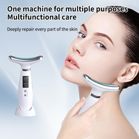 Appareil de lifting du visage à micro-courant, appareil de sculpture du visage, machine de beauté avec 5 fonctions ° Soins rafraîchissants pour le visage et le cou