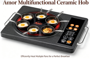 Fornello Elettrico Commerciale da Cucina, Piano Cottura Indipendente da Appoggio per Uso Esterno e Domestico - Product Image 6
