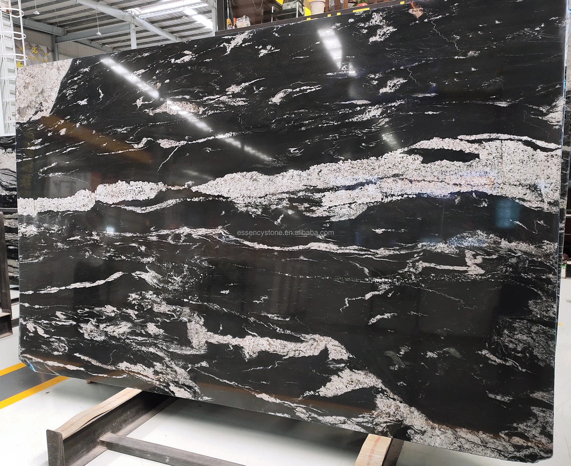 black and white granite