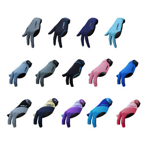 Gants de billard CPBA haut de gamme à trois doigts ouverts pour main gauche et droite, couleur unie - Product Image 1