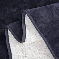 Couverture en polaire Sherpa unie extra large surdimensionnée 10'x10' épaisse toutes saisons pour usage domestique en gros