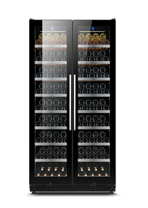 Réfrigérateur de refroidissement à double contrôle de la température avec portes doubles armoire à vin multicouche LCD écran tactile vin et boisson - Product Image 4