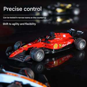 Voiture RC miniature CQZNRC à l'échelle <span class=keywords><strong>1</strong></span>:64, voiture de course de formule haute vitesse télécommandée avec lumières pour garçons, vente en gros - Product Image 2