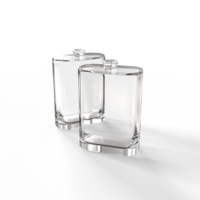 Approvisionnement direct en usine de style luxe diffuseur de parfum en verre de forme carrée à épaules rondes pulvérisateur de brouillard durable pour les huiles essentielles