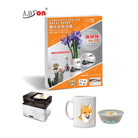 Kertas Decal Transfer Air Putih untuk Printer Laser dan Inkjet, Laris untuk Tato DIY, Kotak Kosmetik, dan Mug Kopi yang Dapat Disesuaikan