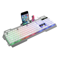 PC Gaming Grosir K880 Terbaru Keyboard Multimedia Deluxe RBG USB Fleksibel Backlit Mekanik OEM Laptop Gamer PC Murah