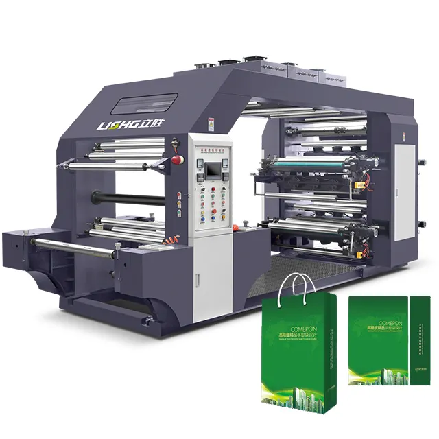Macchina flessografica termica del sacchetto di carta Kraft del taccuino della macchina da stampa a 4 colori di prezzo economico
