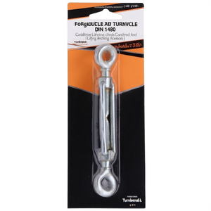 Tornillo de trinquete forjado de doble ojo DIN 1480 galvanizado para elevación y anclaje - Product Image 2
