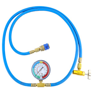 R134A Refrigerant <b>Gauge</b> Kit 1/2 Inch Interface Aluminum Alloy Automotive Air Conditioning Recharge Tool - Product Image 1