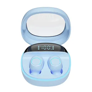 M41 Mini Compact LED Digital Screen TWS Earbuds Noise Cancelling Bluetooth 5.3 Fast Connection Smart Button Long Battery Life