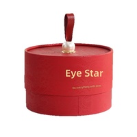 Nouvel Arrivage Transfrontalier : Sac Seau Rond de Luxe Bordé de Perles, Boîte à Bonbons de Mariage, Boîte Cadeau pour Invités avec Estampage