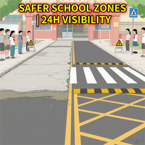 Ce/ISO chứng nhận khả năng hiển thị cao mô-đun thời tiết cao su giao thông làm dịu tốc độ vết sưng Kit Dễ dàng cài đặt trường rào cản giao thông - Product Image 2