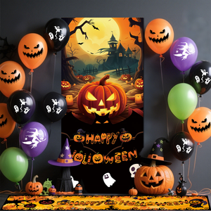 Globos de Látex con Diseño de Halloween, Lindos y Estampados, Duraderos para Uso en Interiores, Muchos Colores, Artículos de Decoración para Fiestas - Product Image 4