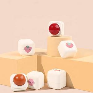 Recycled Plastic case Cute Lip Balm Container Blush Empty Solid Perfume Compact Custom logo - Product Image 5