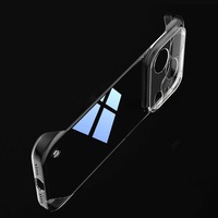 Coque de protection transparente antichoc en PC rigide de luxe au design sportif avec airbag pour iPhone 17 Pro Max 17 Air – Pare-chocs ultra-fin parfait pour téléphone