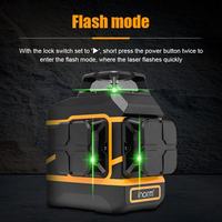 Nouveau niveau Laser à 12 lignes à lumière forte de haute précision 4D niveau Laser à faisceau vert auto-nivelant
