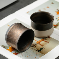 Tasse à eau en poterie rustique pour usage domestique, tasse à café en céramique rétro, tasse à thé en porcelaine pour restaurant