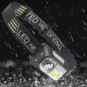 Linterna Frontal LED con Sensor XPE, Recargable por USB, Batería Integrada, Luz Roja y Azul COB, Pequeña, para Exteriores - Product Image 1