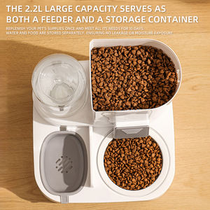 Distributeur automatique d'eau et de nourriture pour animaux domestiques, grande capacité, antidérapant, 2 <span class=keywords><strong>en</strong></span> 1, écologique, <span class=keywords><strong>en</strong></span> PP, moderne, étanche, pour chats et chiens - Product Image 5
