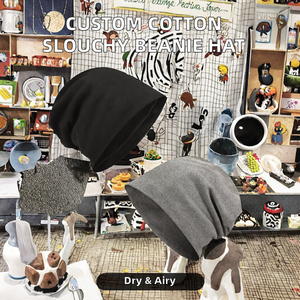 <span class=keywords><strong>Bonnet</strong></span> en coton Slouchy Beanie pour hommes femmes Long <span class=keywords><strong>hiver</strong></span> hip-hop plage voyage Baggy crâne casquette confortable <span class=keywords><strong>chimio</strong></span> chapeaux - Product Image 3