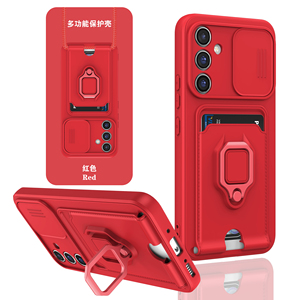 Fundas Nuevas <span class=keywords><strong>2023</strong></span> para Samsung <span class=keywords><strong>Galaxy</strong></span> A14/A34/A54/A24, Funda Protectora de TPU Suave con Tarjetero, Anillo Metálico <span class=keywords><strong>y</strong></span> Correa para Colgar, Multifuncional - Product Image 6