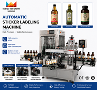 Machine d'étiquetage automatique personnalisée pour les bouteilles en verre PET, usine de boissons, équipement d'étiquetage de haute précision