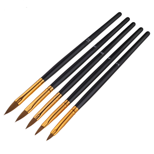 Pinceau à ongles en poils purs 100% Sable Kolinsky pour la sculpture acrylique, avec logo personnalisé, pour l'art des ongles professionnel - Product Image 5