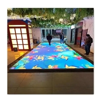 Écran LED de sol intelligent interactif à effet 3D sensible à la danse vidéo P1.95 P2.6 P2.97 P3.91 500x1000