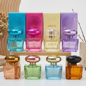 Aikun Diamond Cap Glass Long Lasting Perfume Retail Supply Sets With Color <b>Box</b> Mixed Scents For Wholesale Fragrance <b>Gift</b> Display - Product Image 1