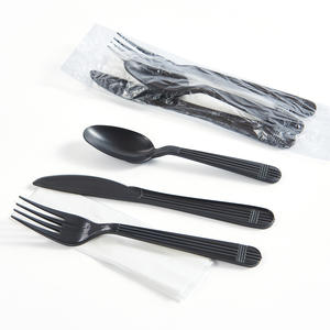 Ensembles de couverts jetables robustes Cuillères en plastique <span class=keywords><strong>Forchette</strong></span> Fourchettes et couteaux Nipkin - Product Image 5