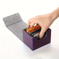 Boîte de rangement pour cartes à collectionner, boîte de jeu TCG personnalisée en gros, boîte de jeu TCG sportive en cuir PU personnalisée en gros pour usage domestique