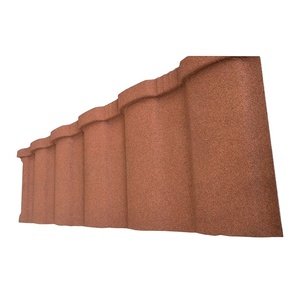 Tuiles de toit coréennes en acier métallique revêtues de pierre, tuiles de toit en zinc - Product Image 4
