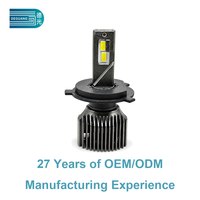 Ampoule de phare LED super lumineuse DG003 H4 50W, directement de l'usine, puce CSP 3570, lampe avant automobile H4