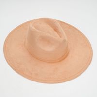 Chapeau Fedora en Daim à Large Bord Couleur Unie Unisexe – Chapeau Panama en Feutre Doux Style Western Vintage pour Femme, Idéal pour les Festivals