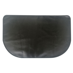 Alfombrilla para Hoguera de 24x42 Pulgadas, Media Luna, Gris, de Silicona Resistente al Calor, para Chimenea Interior - Product Image 1