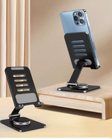 Support de bureau flexible rotatif à 360° pour tablettes, en alliage ajouré dissipant la chaleur, pour iPhone – Qualité garantie