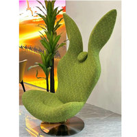 Chaise de canapé de célébrité d'Internet de fauteuil de lapin vert de décoration moderne de haute qualité pour l'usage d'appartement