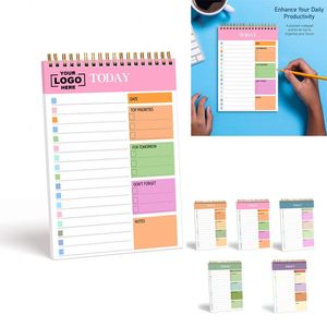 Custom Ins Style Daily Spiral Binding Memo Notepad Self-Discipline Schedule Time Management Planner Loose <b>Leaf</b> Coil Notebook - Product Image 1